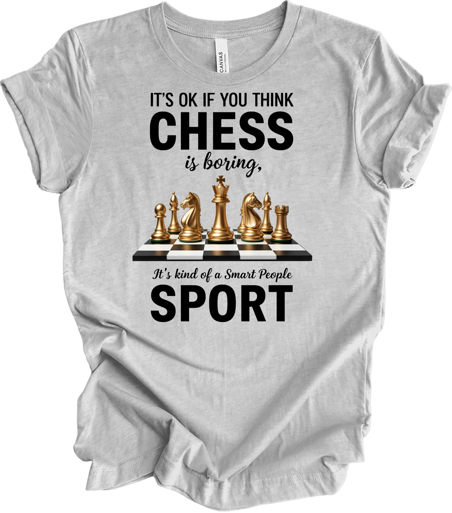 Chess : Checkmate Style T-Shirt in Athletic Heather