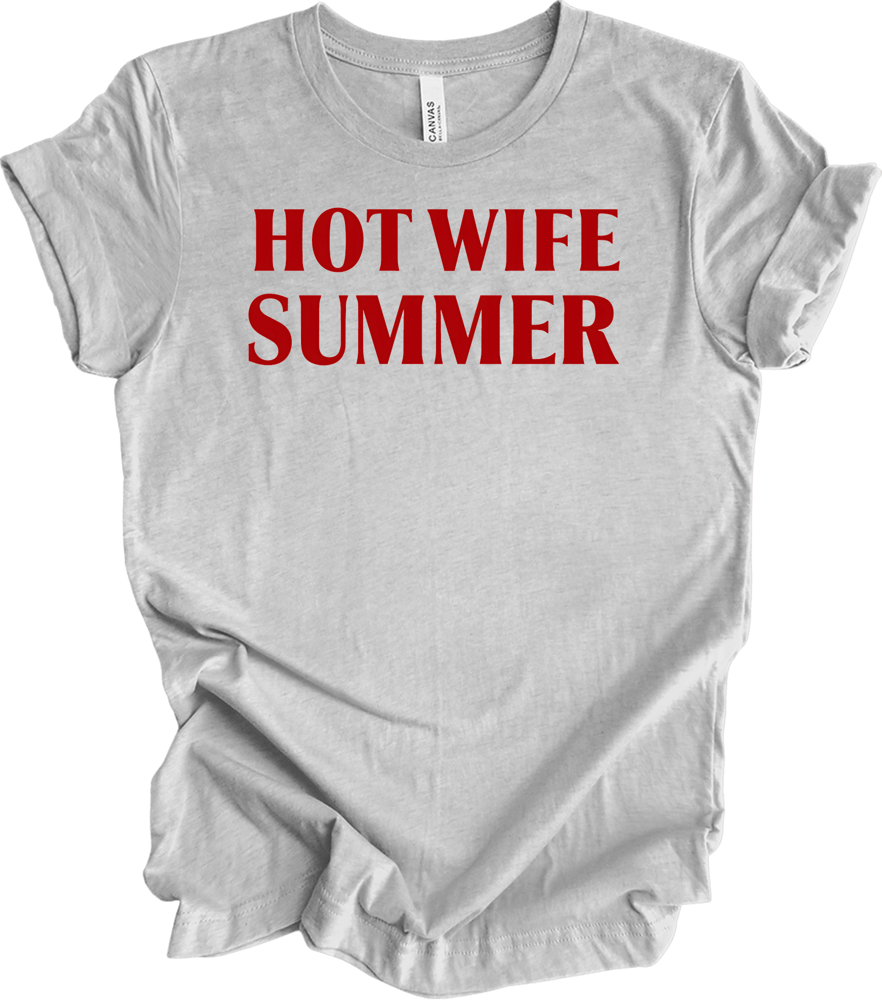 Hot Wife Summer - Fun & Stylish T-Shirt in Athletic Heather