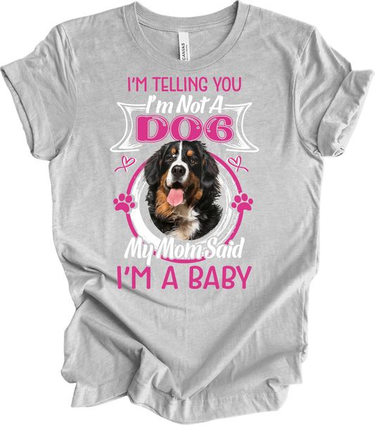 Bernese Mountain Dog Mom T-Shirt in Athletic Heather