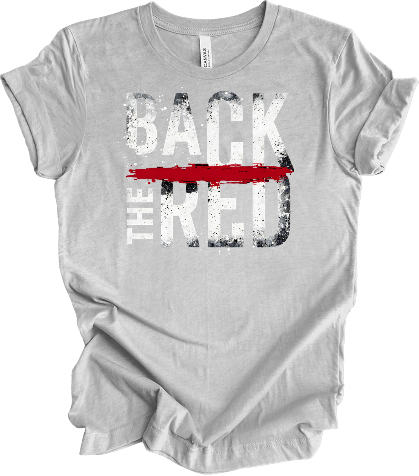 Back the Red - Support Services T-Shirt in Athletic Heather