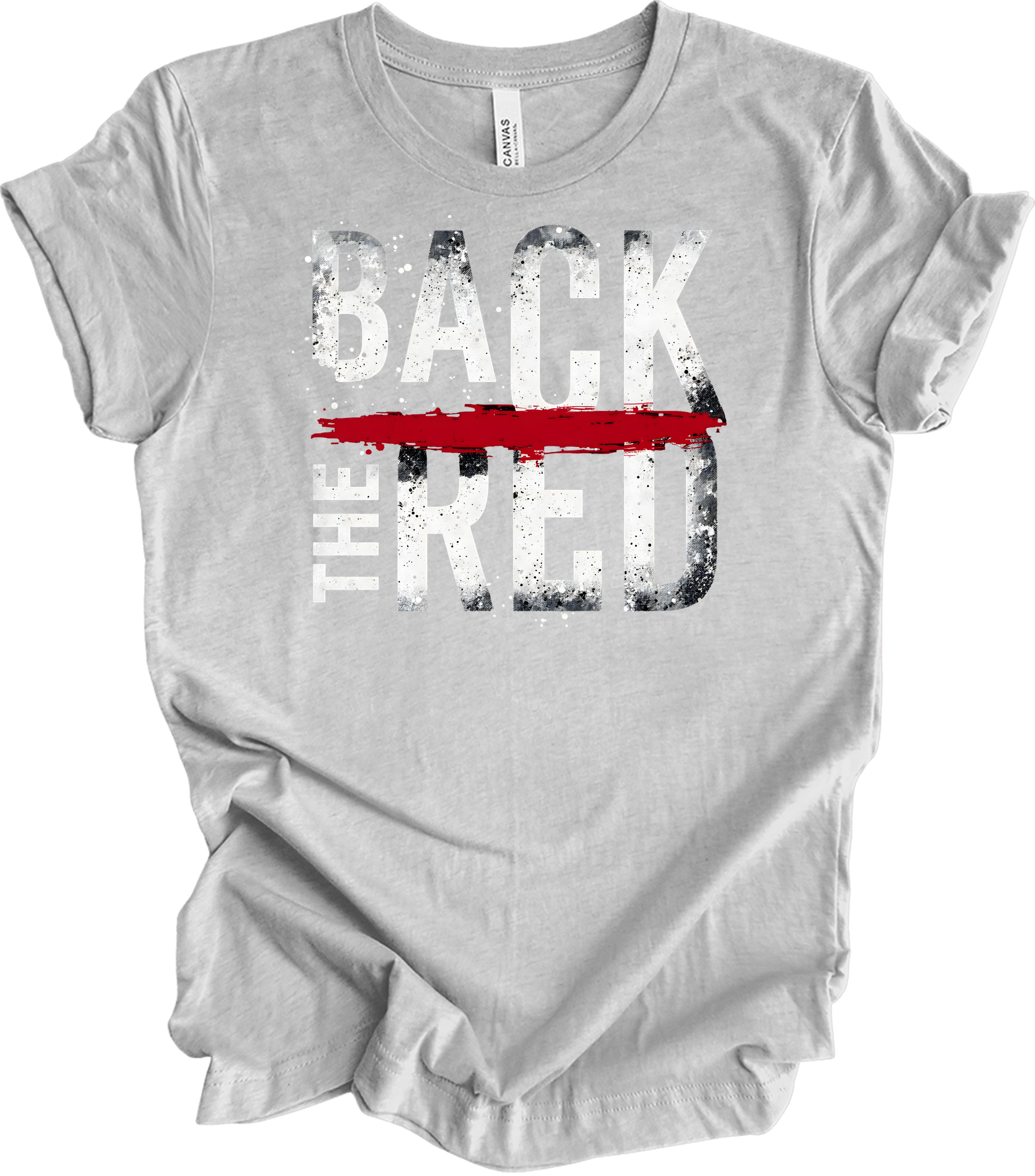 Back the Red - Support Services T-Shirt in Athletic Heather