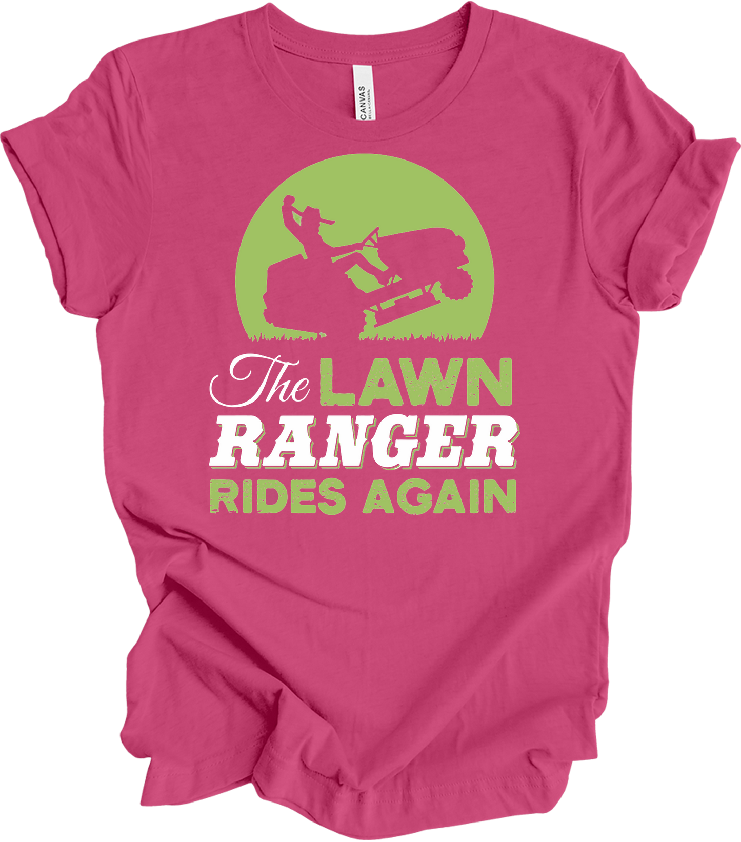The Lawn Ranger Rides Again T-Shirt in Berry