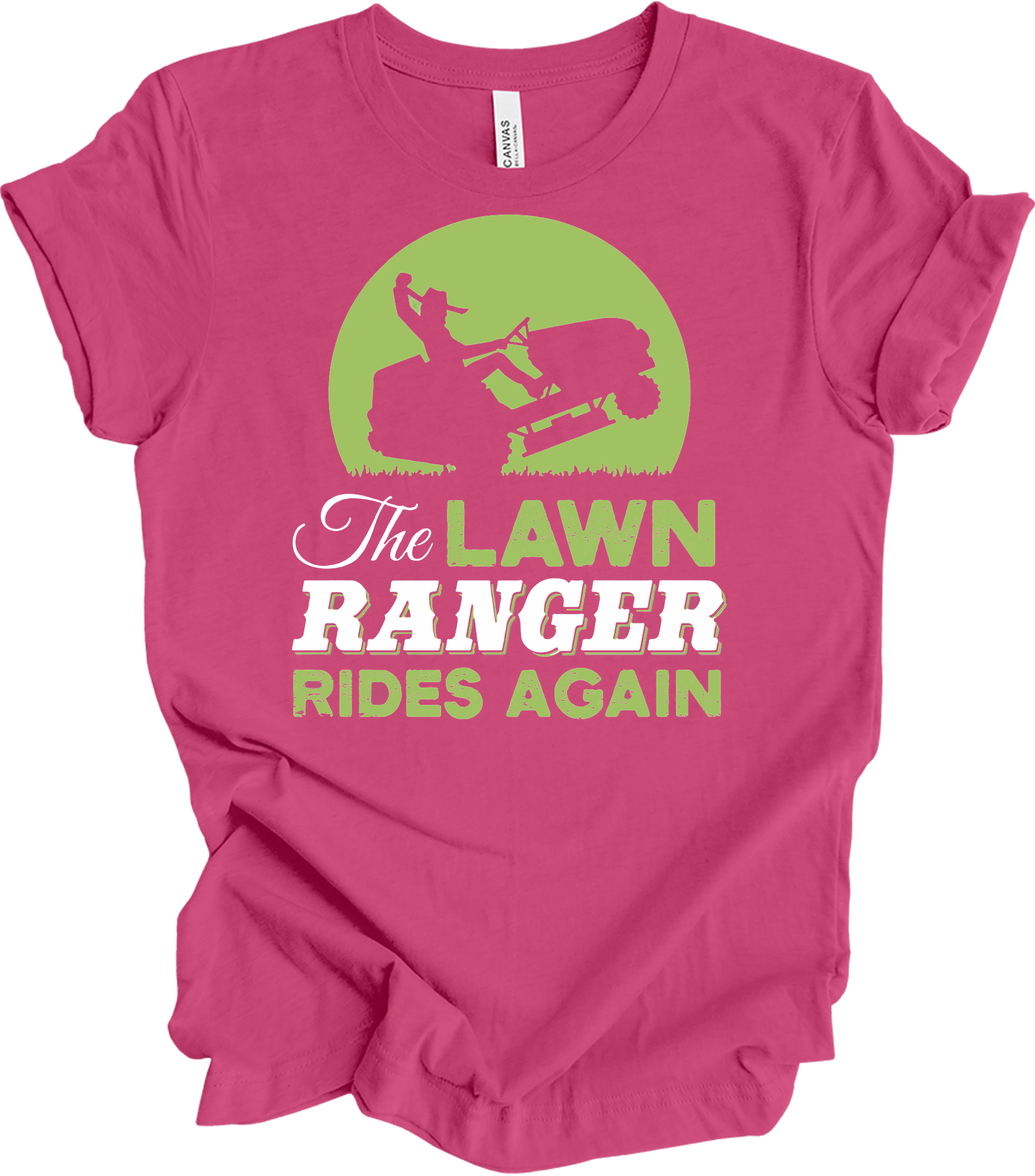 The Lawn Ranger Rides Again T-Shirt in Berry