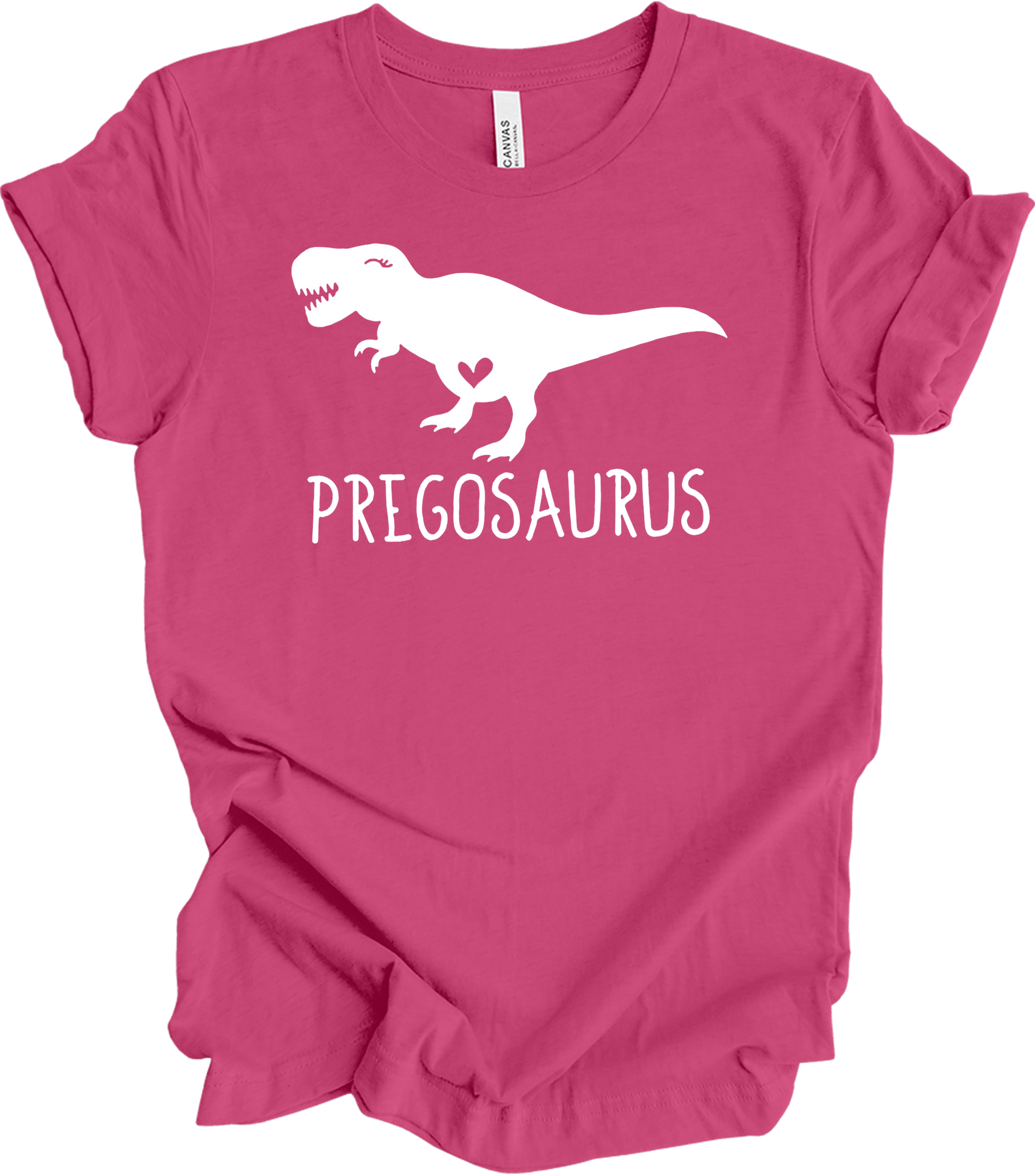 Pregosaurus Pregnancy T-Shirt in Berry