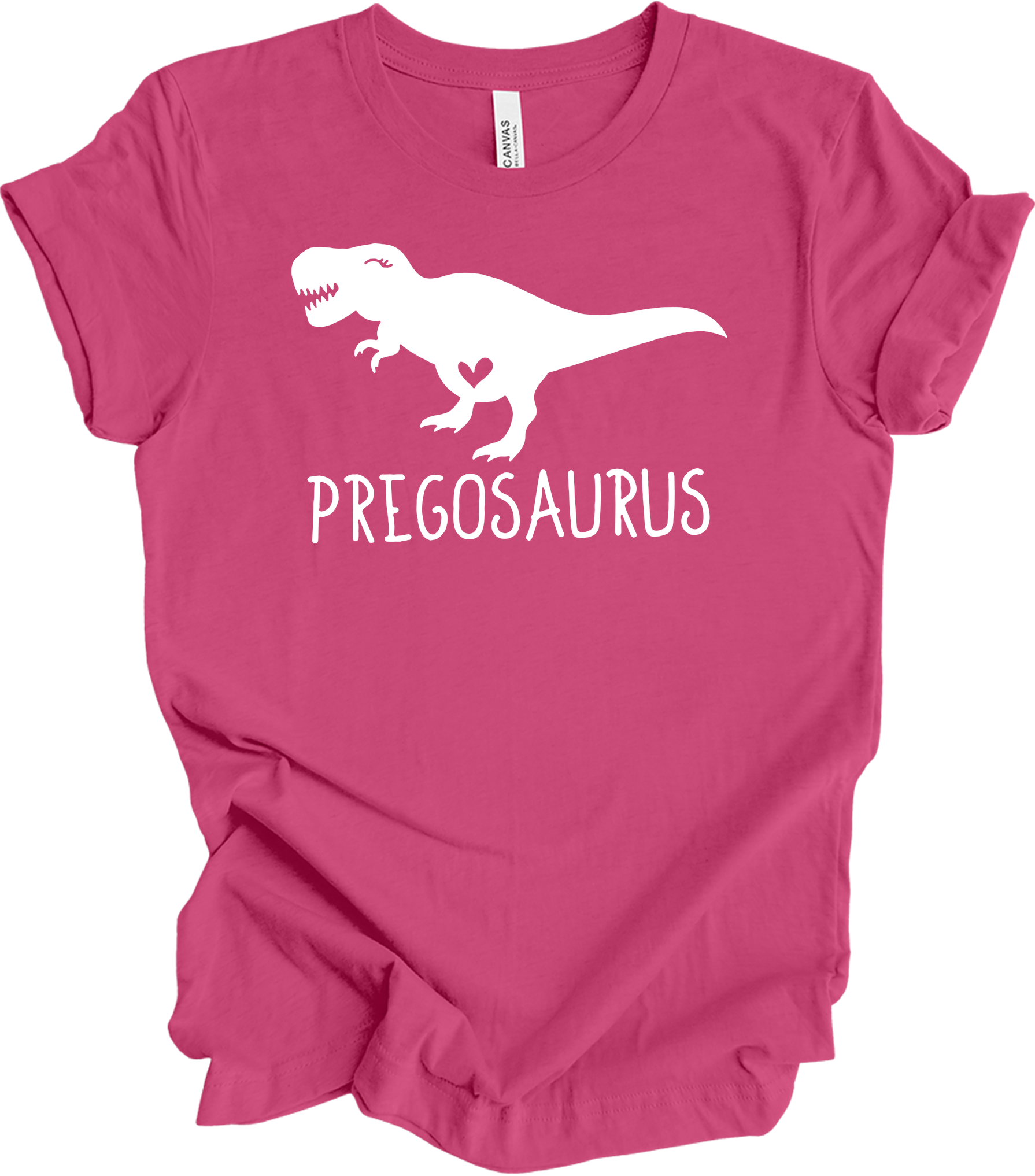 Pregosaurus Pregnancy T-Shirt in Berry