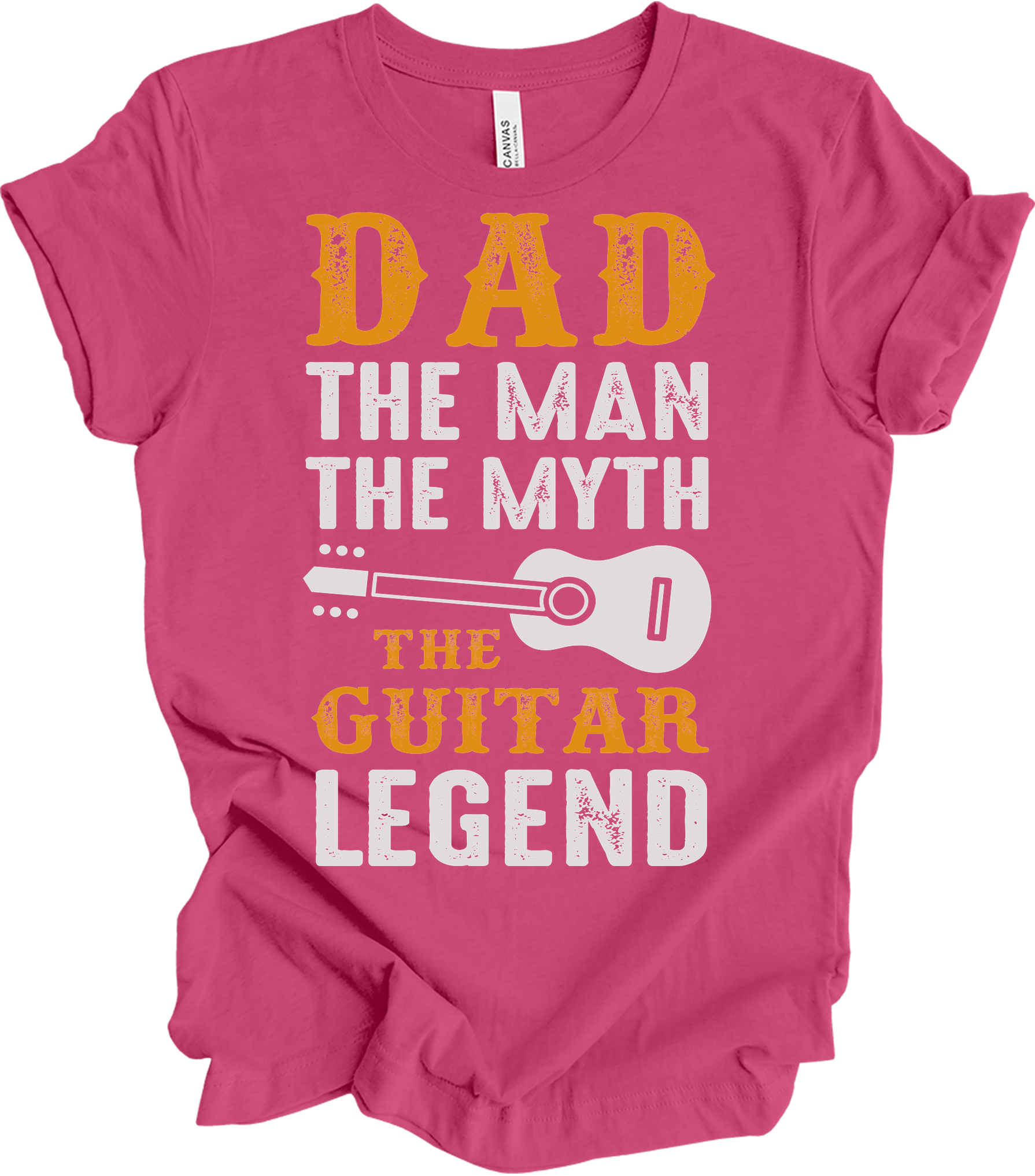 Guitar Dad - The Man The Myth The Guitar Legend T-Shirt in Berry