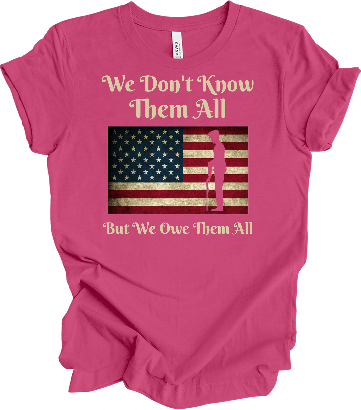 We Owe Them All T-Shirt in Berry