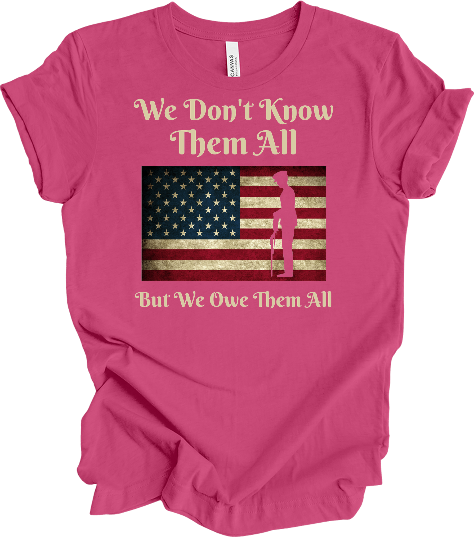 We Owe Them All T-Shirt in Berry