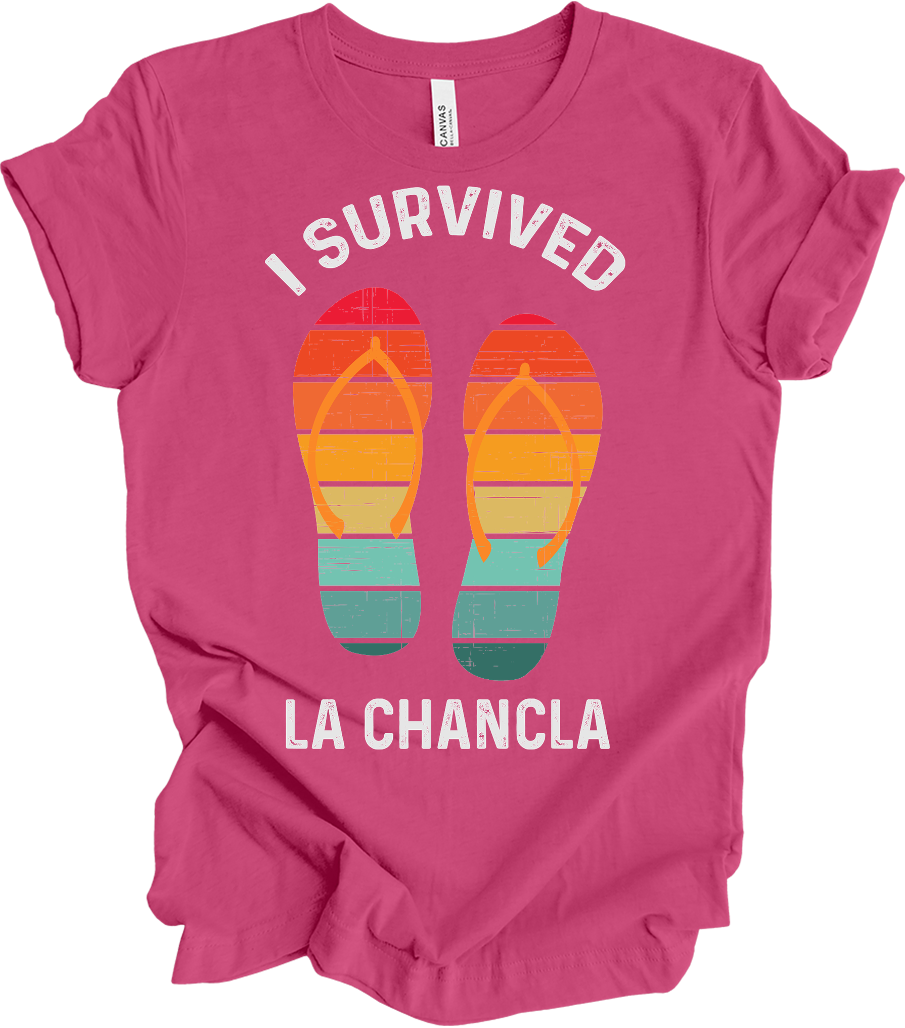 I Survived La Chancla T-Shirt in Berry