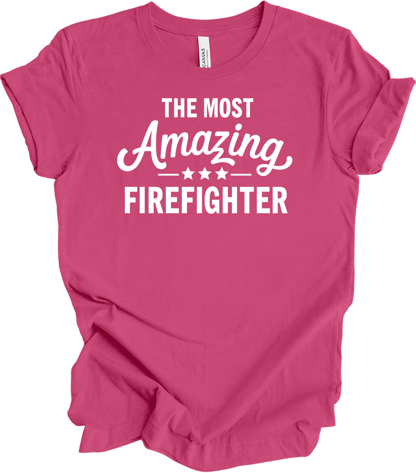Amazing Firefighter - Fire Inside Me T-Shirt in Berry