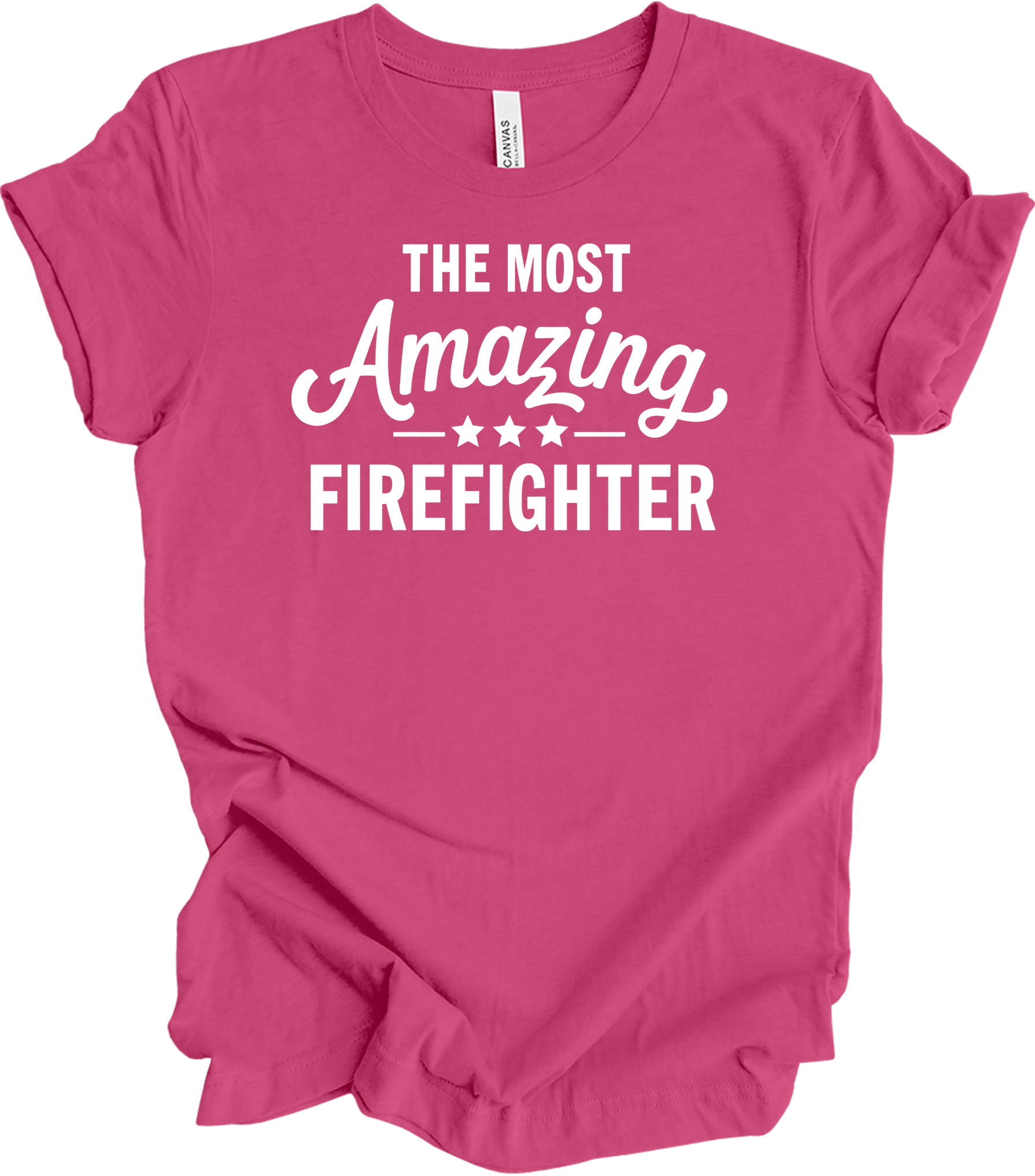 Amazing Firefighter - Fire Inside Me T-Shirt in Berry