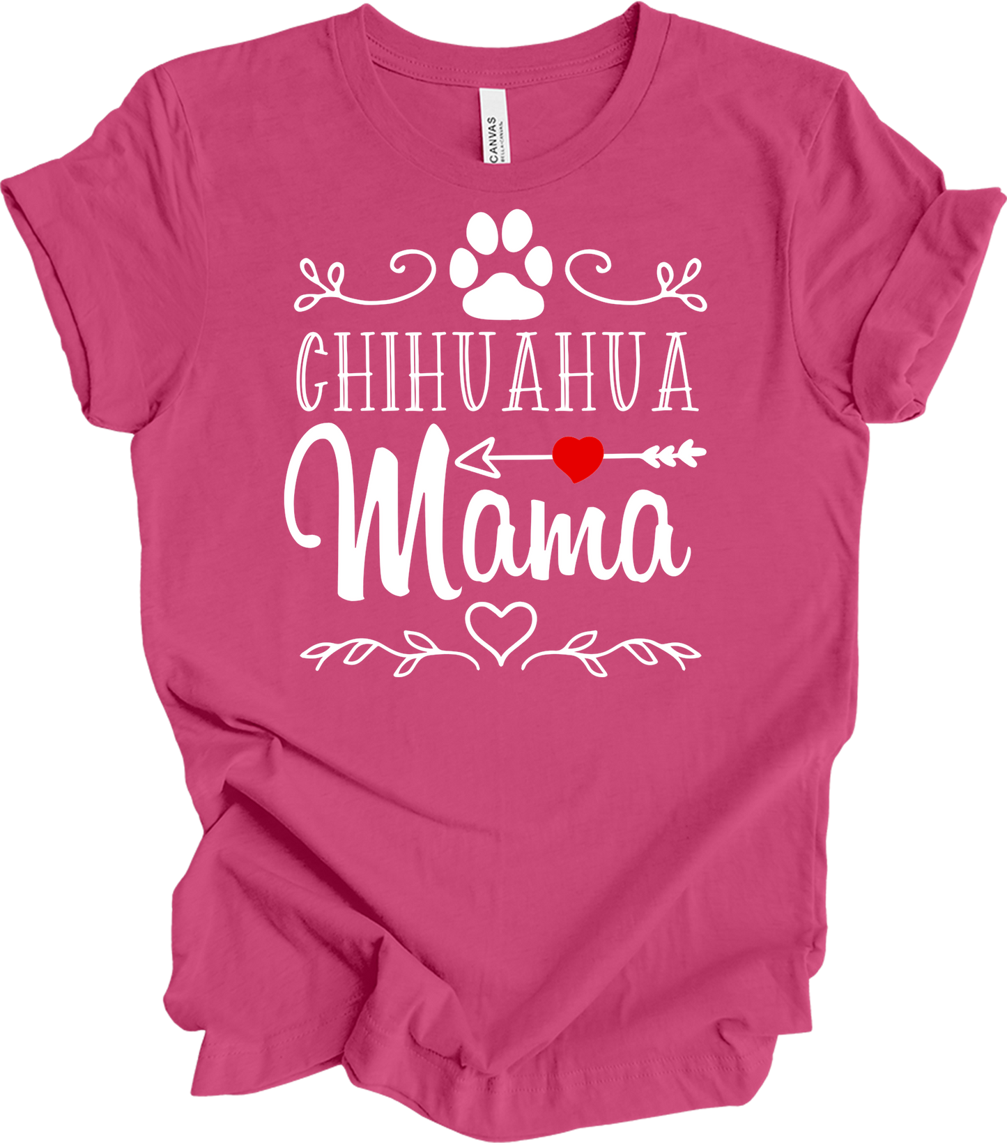Chihuahua Mama - Dog Lover Gift T-Shirt in Berry