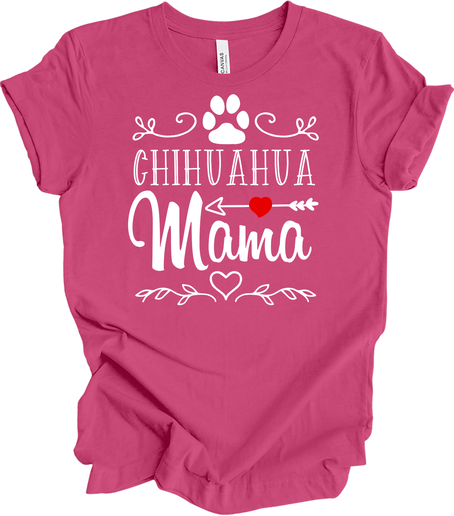 Chihuahua Mama - Dog Lover Gift T-Shirt in Berry