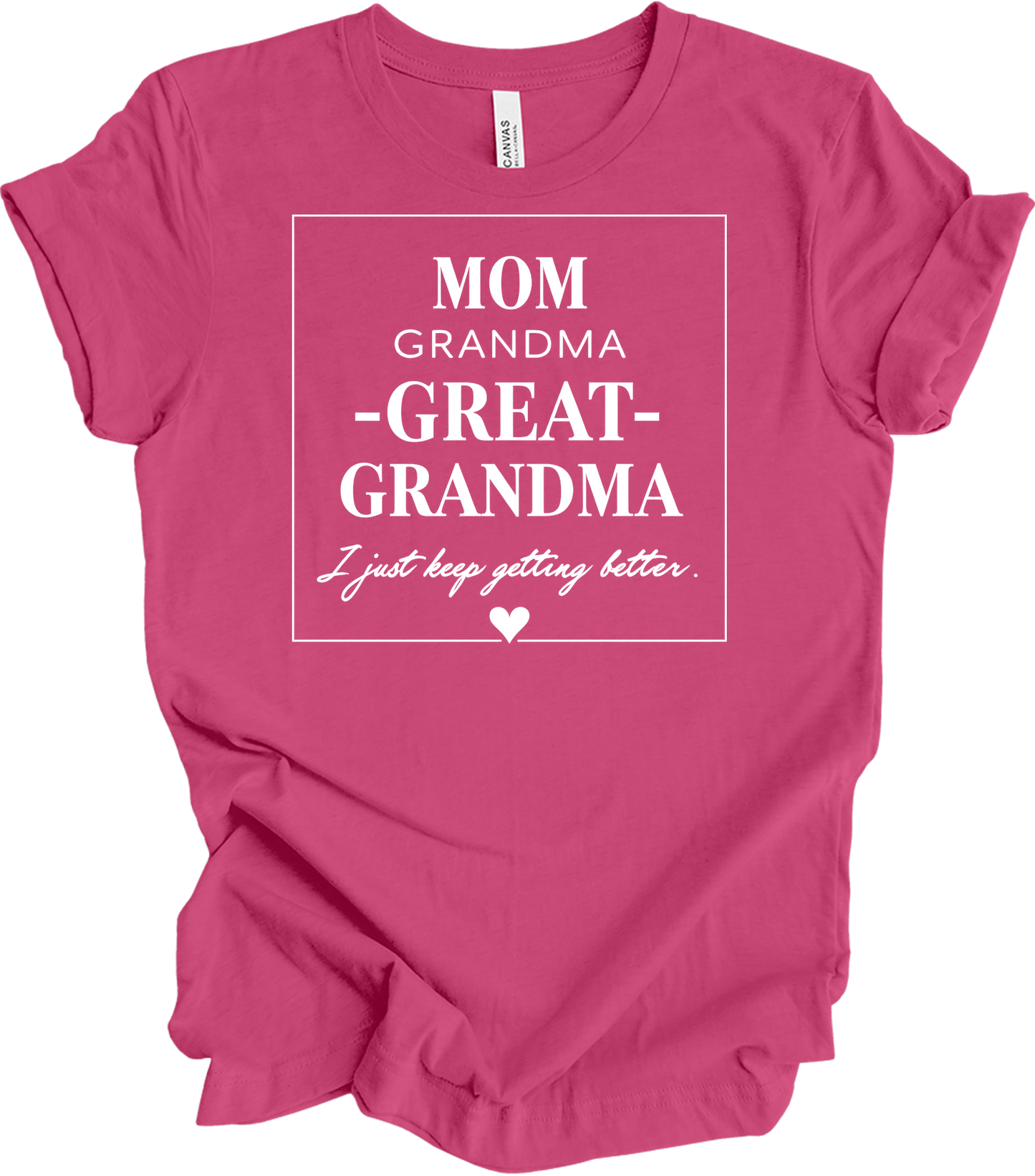 Grandkids Make Life Grand T-Shirt in Berry