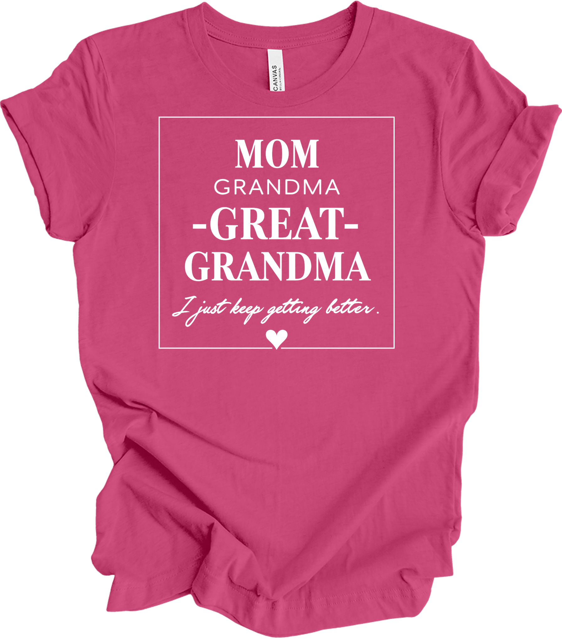 Grandkids Make Life Grand T-Shirt in Berry