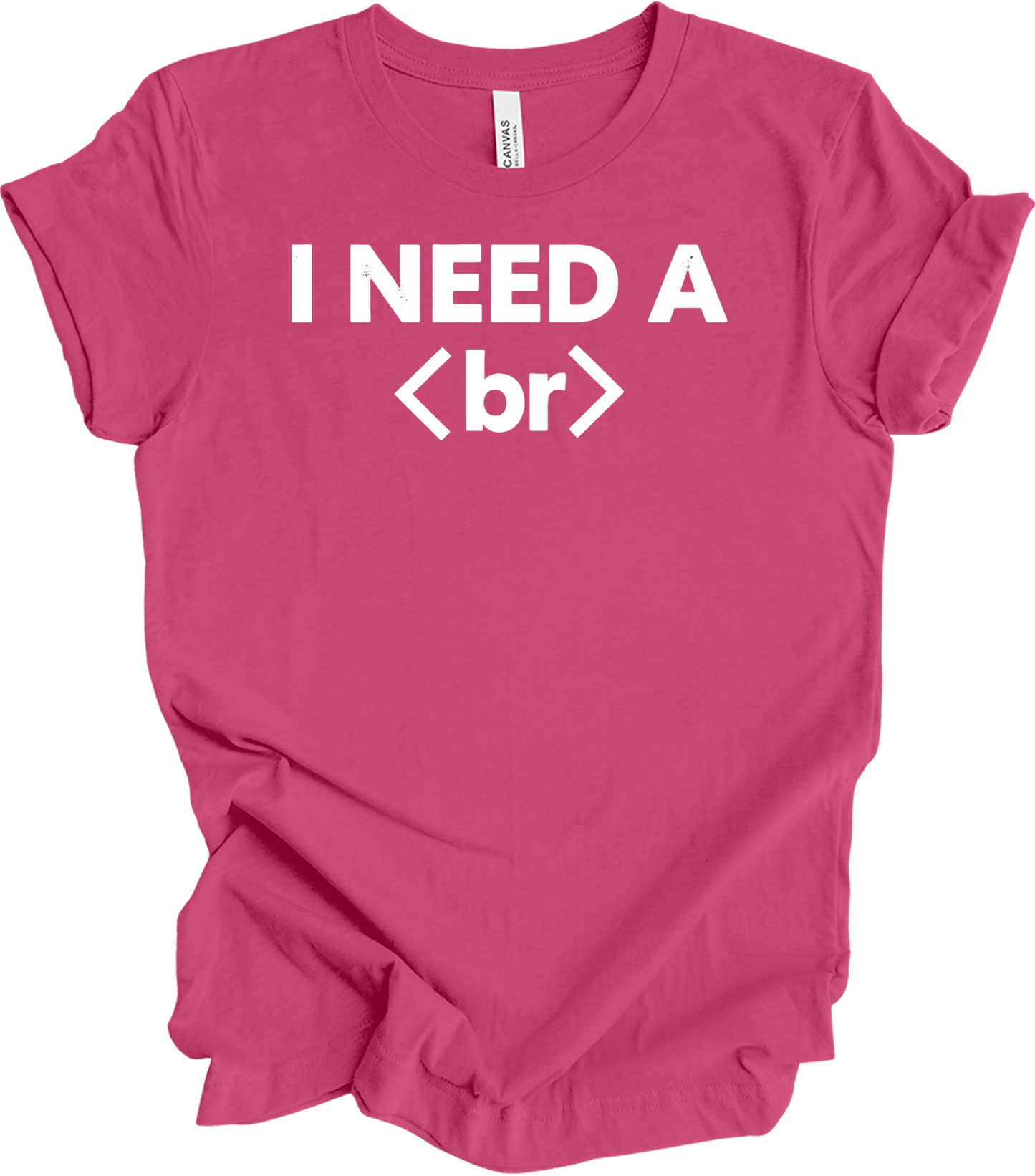 I Need a Break <br> Coder T-Shirt in Berry