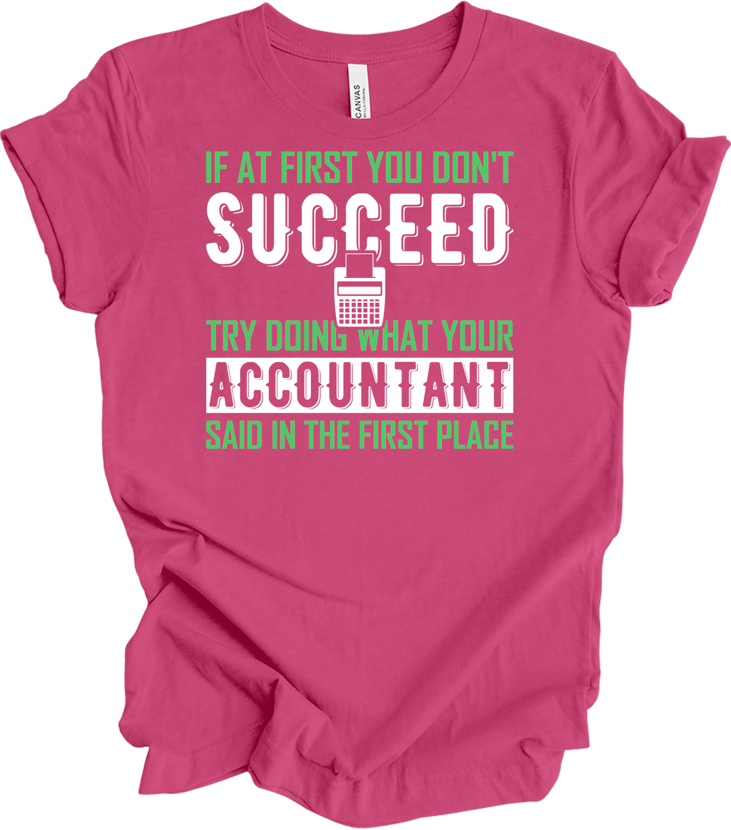 Do What Your Accountant Said T-Shirt in Berry