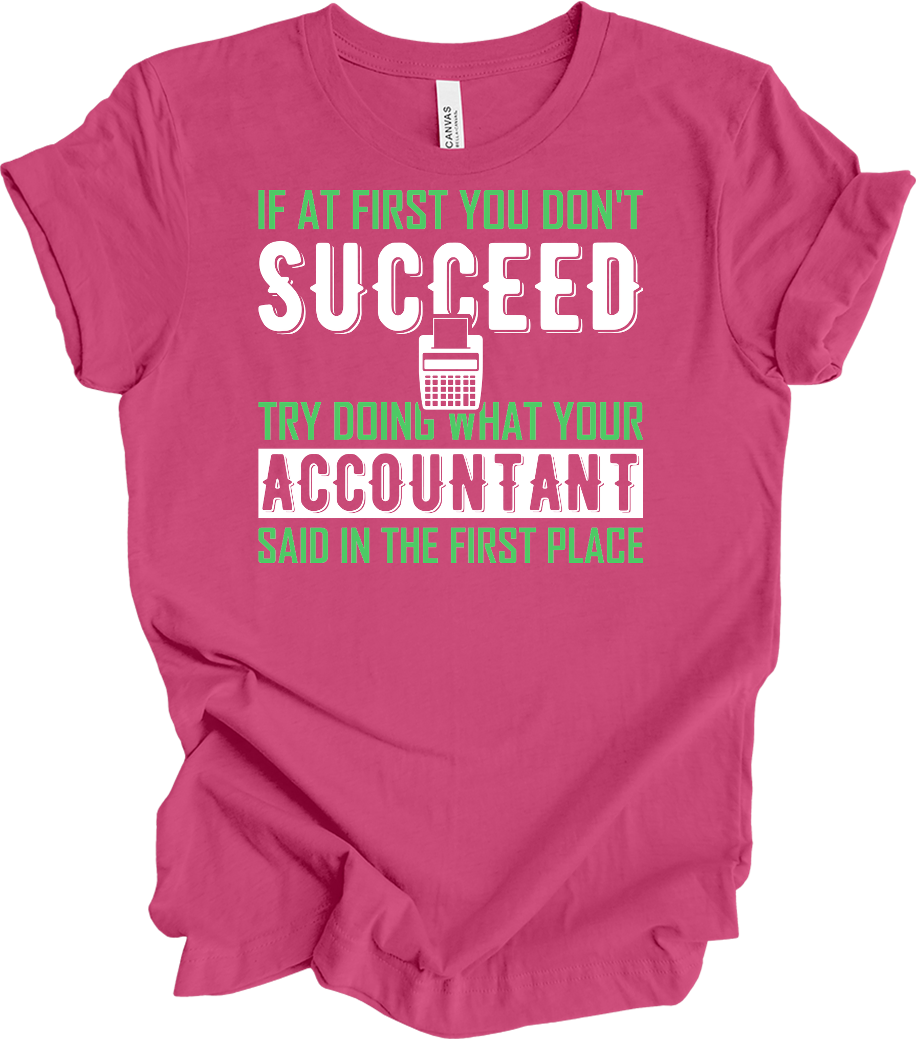 Do What Your Accountant Said T-Shirt in Berry
