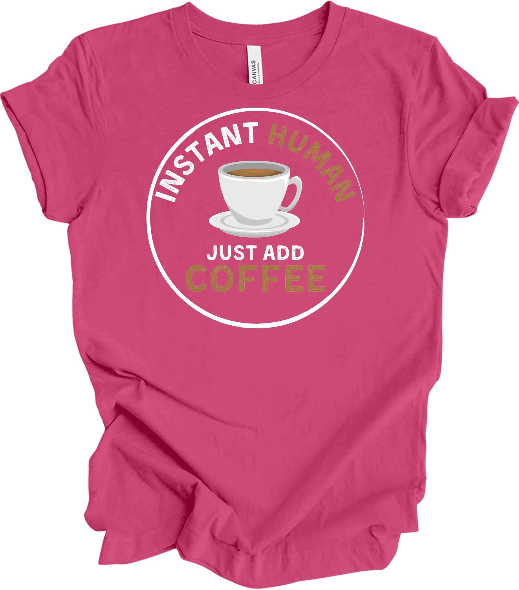 Instant Human Coffee T-Shirt in Berry