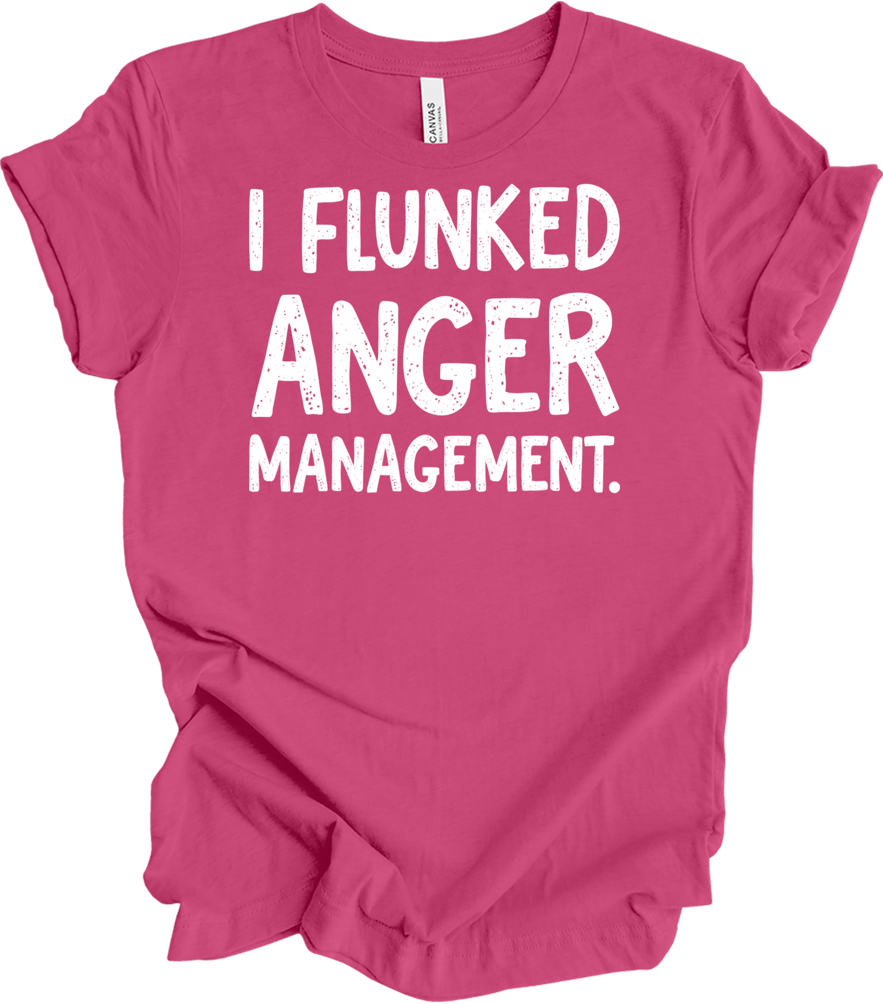 I Flunked Anger Management T-Shirt in Berry