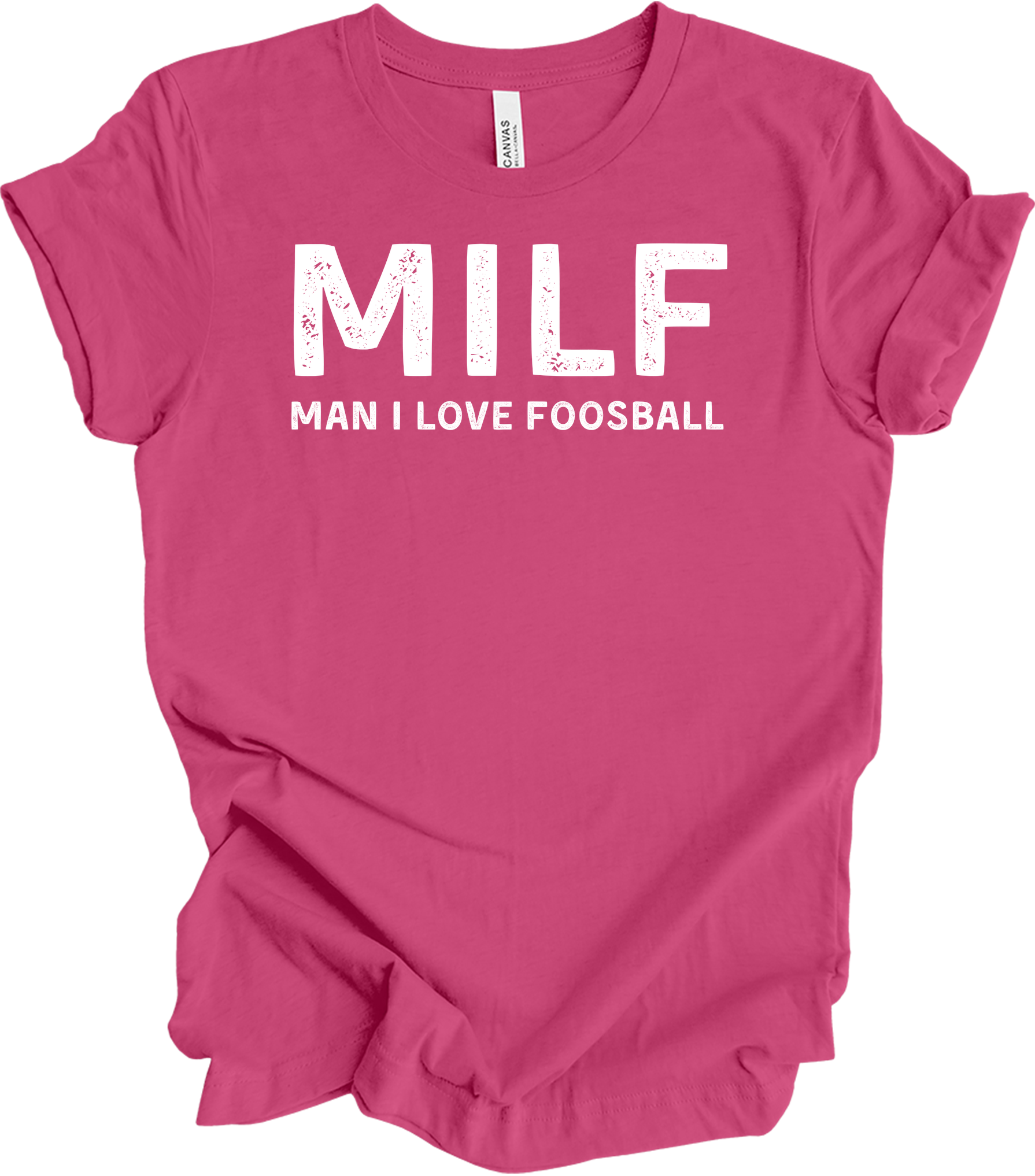 MILF Man I Love Foosball T-Shirt in Berry