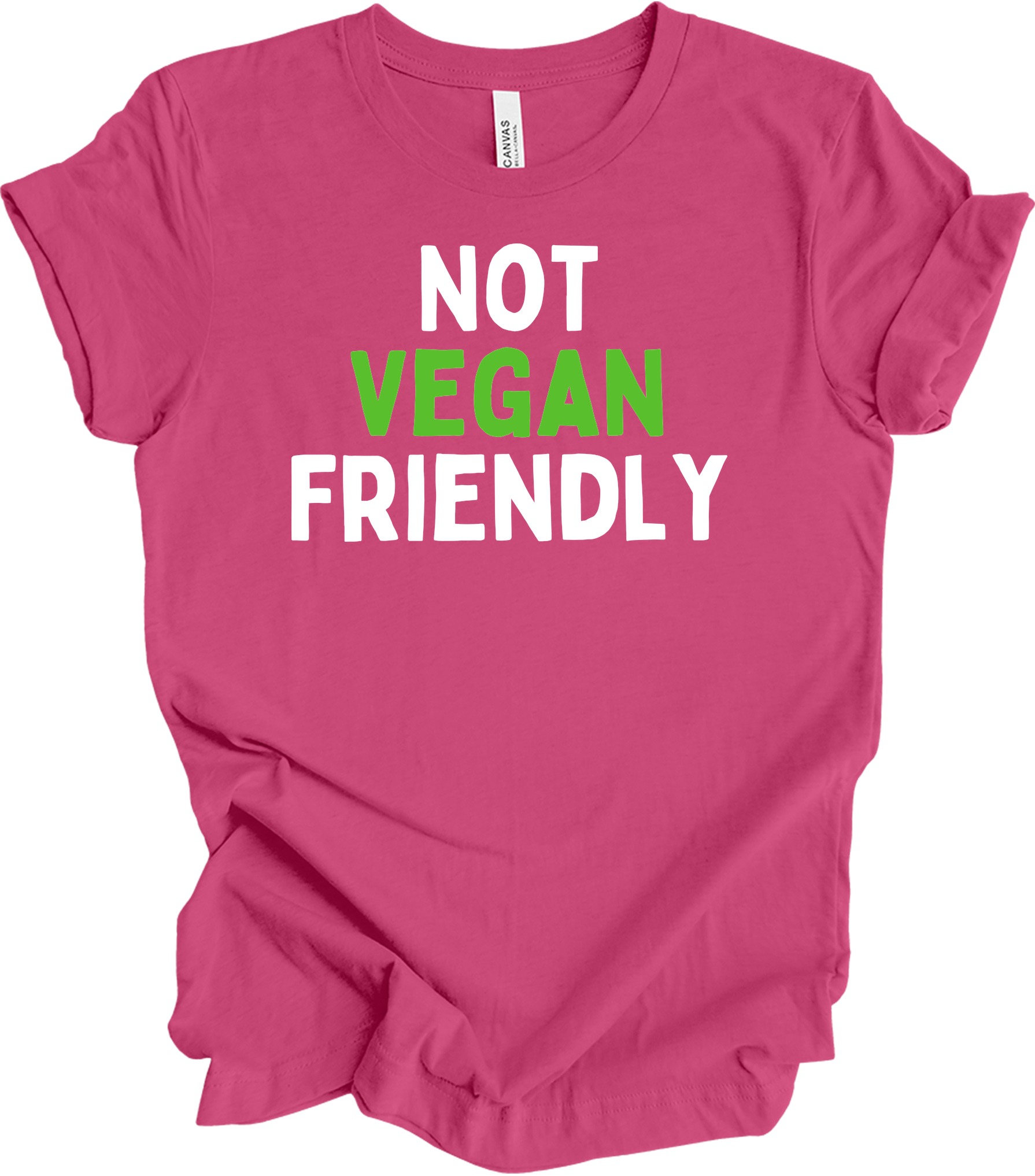 Not Vegan Friendly Meat Lover T-Shirt in Berry