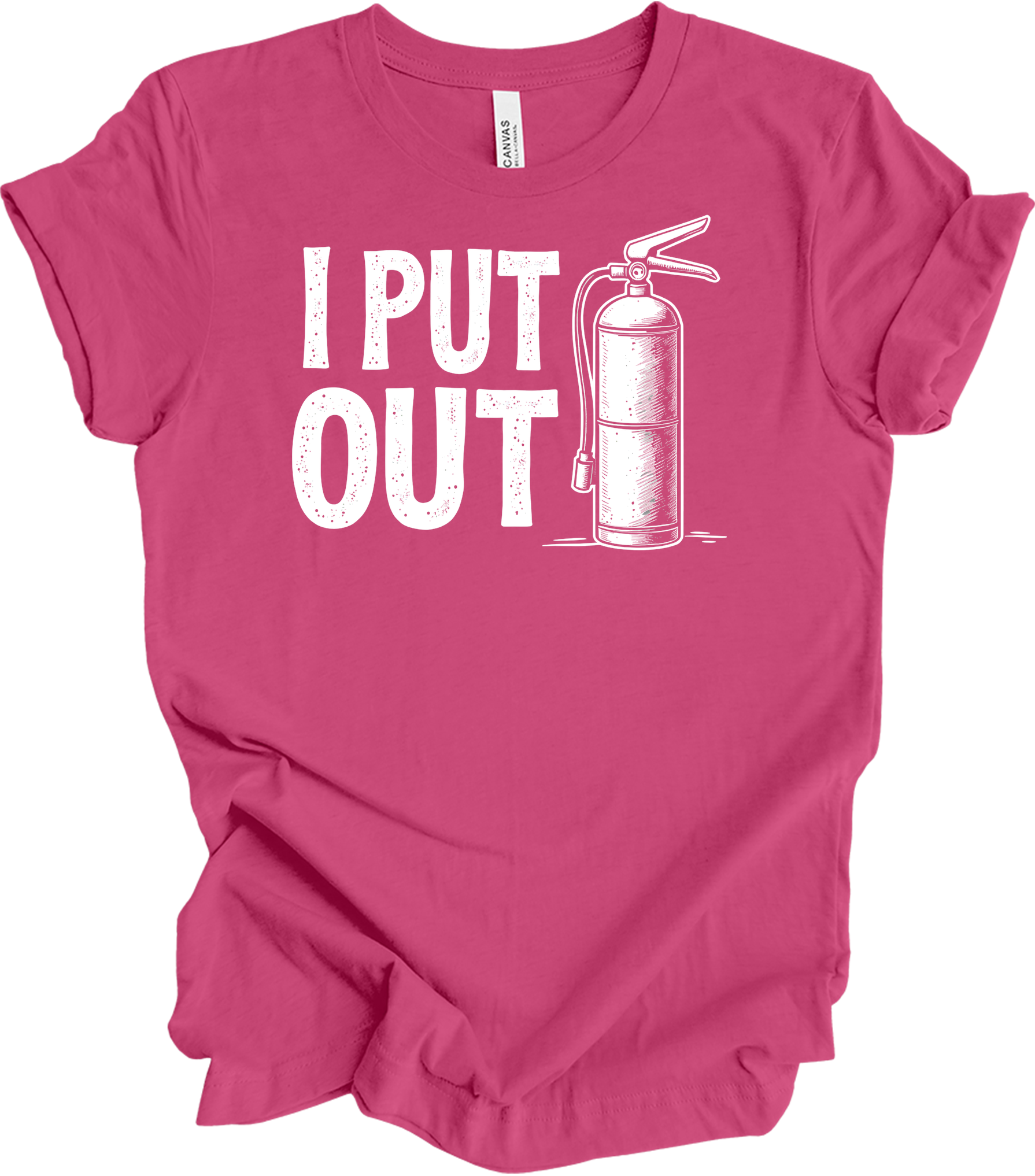 I Put Out Firefighter T-Shirt in Berry