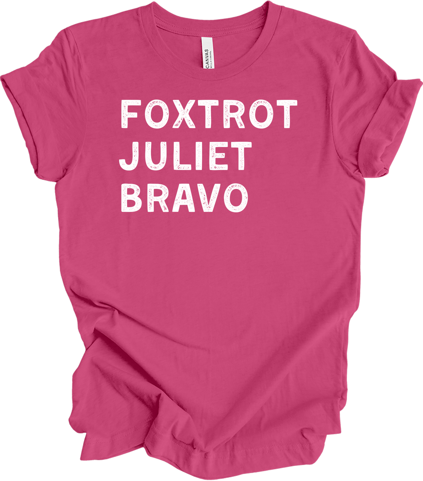 Foxtrot Juliet Bravo Baseball Mom - Retro FJB T-Shirt in Berry