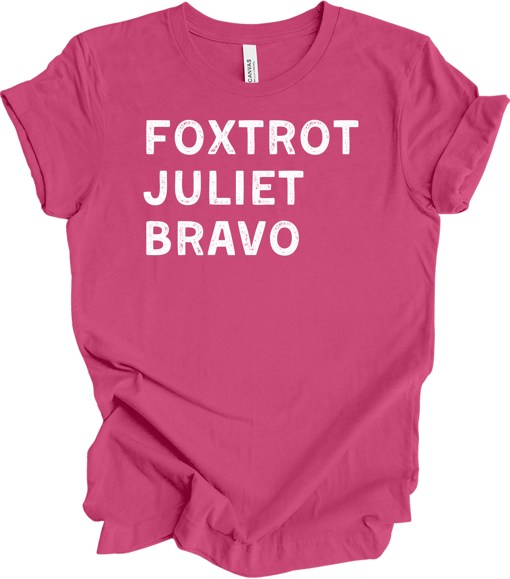 Foxtrot Juliet Bravo Baseball Mom - Retro FJB T-Shirt in Berry