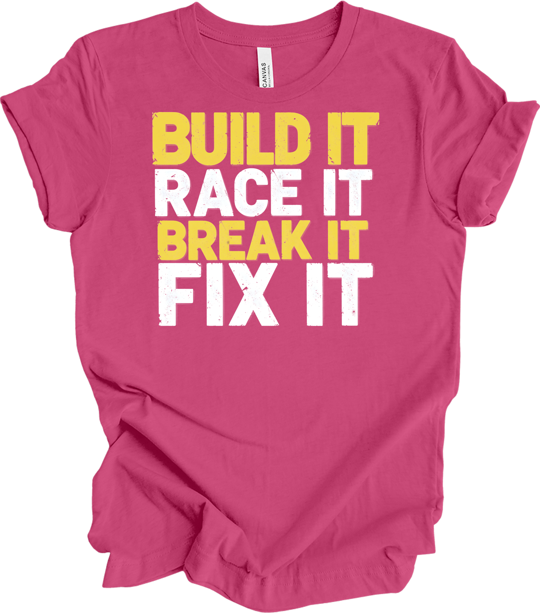 Build Race Break Fix It T-Shirt in Berry