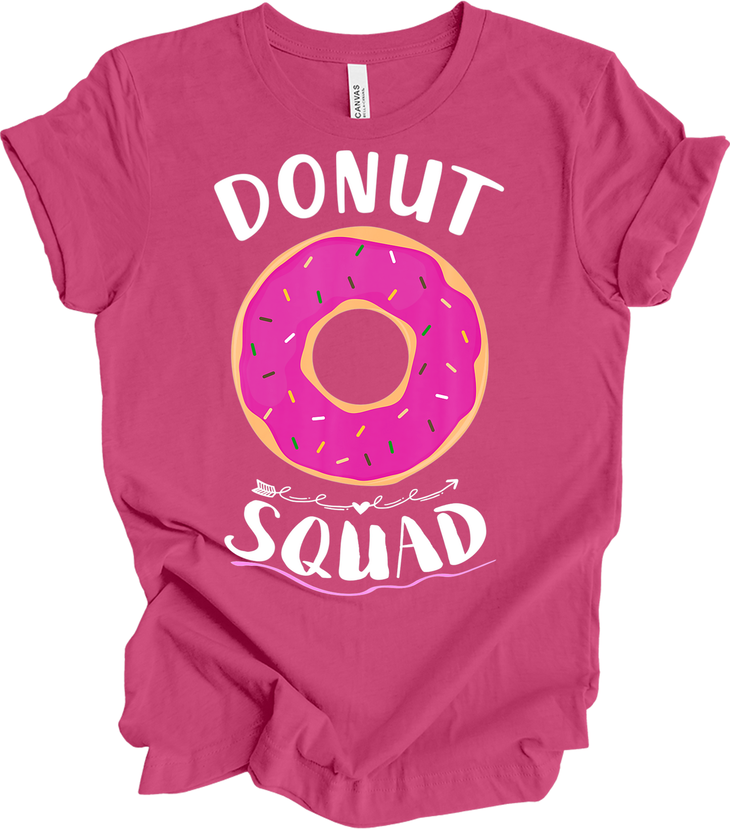 Donut Squad - Funny Foodie Gift T-Shirt in Berry