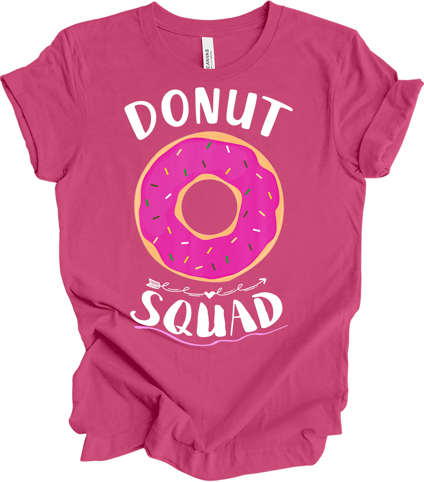 Donut Squad - Funny Foodie Gift T-Shirt in Berry