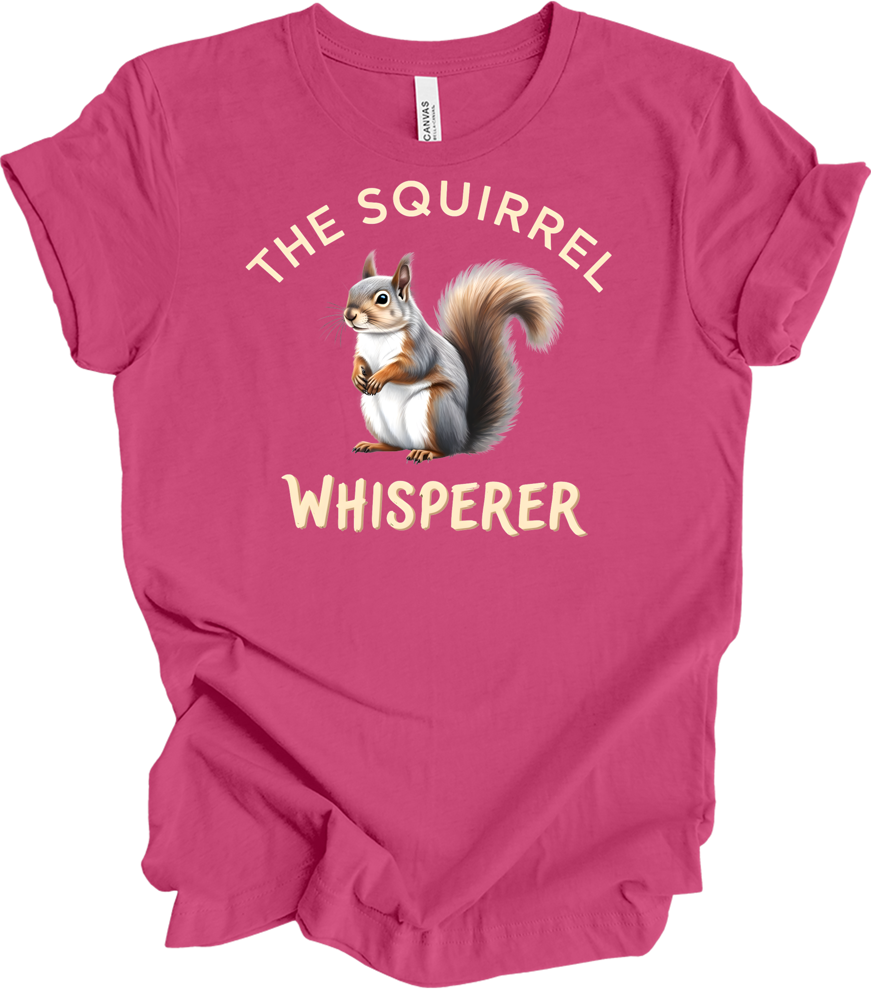 The Squirrel Whisperer T-Shirt in Berry