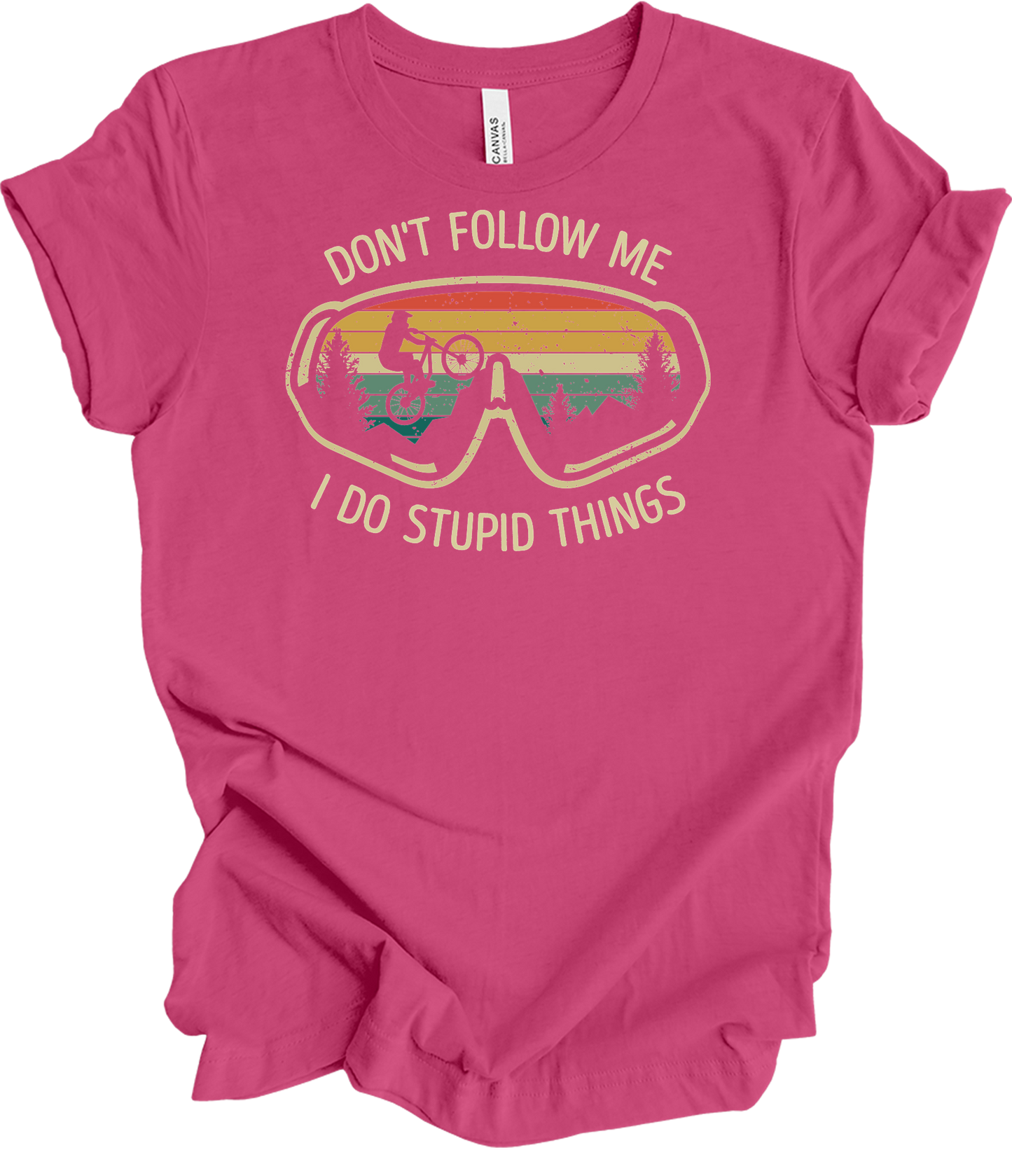 Don't Follow Me MTB T-Shirt in Berry