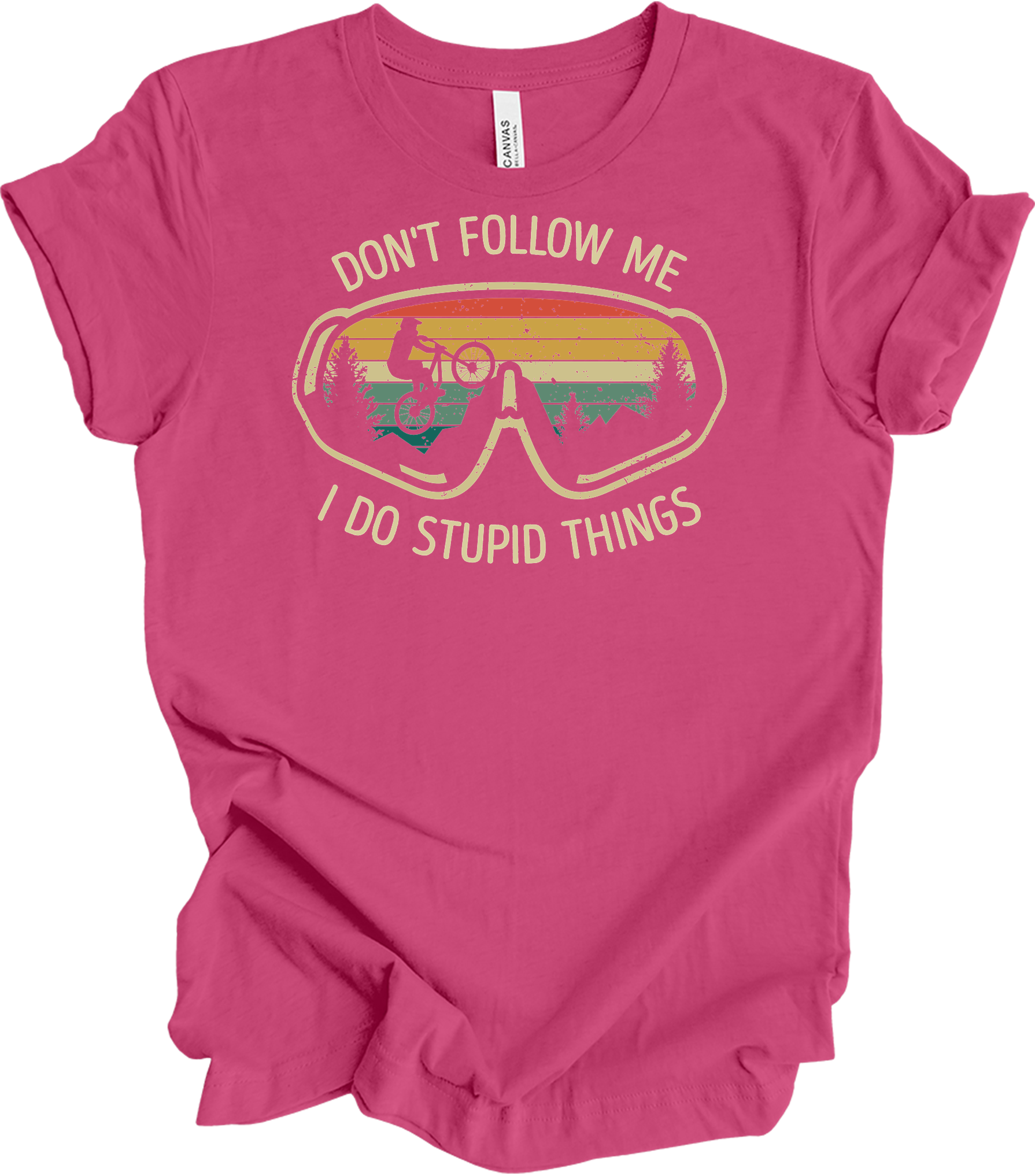 Don't Follow Me MTB T-Shirt in Berry