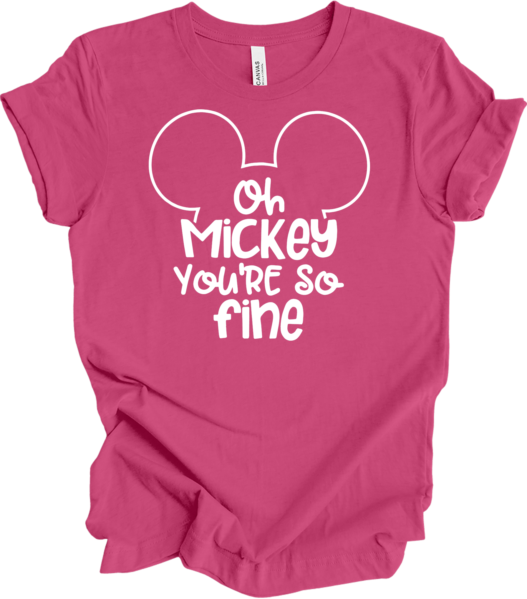 Oh Mickey You're So Fine - Unisex T-Shirt in Berry