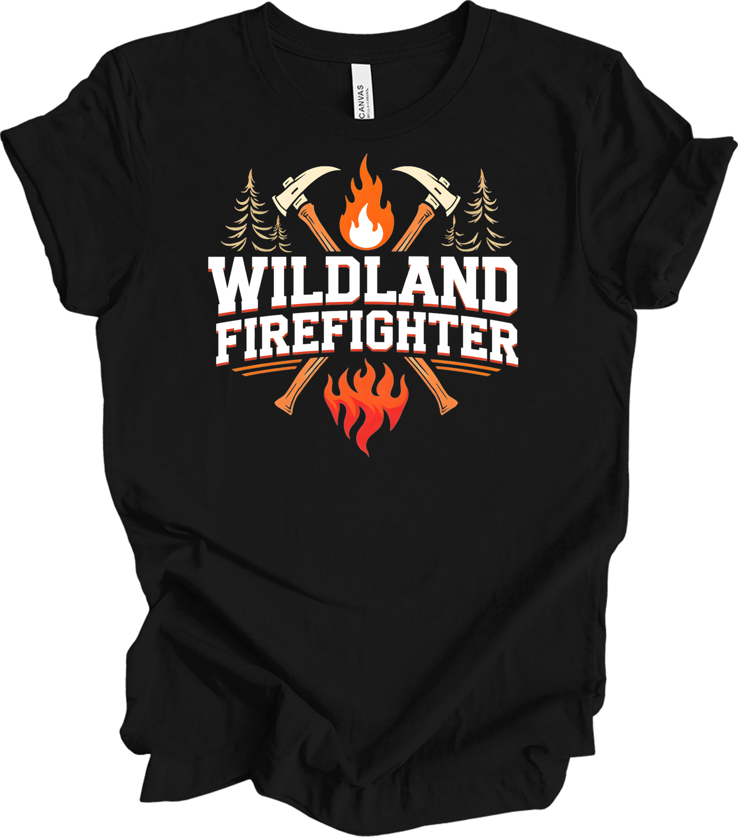 Wildland Firefighter T-Shirt in Black