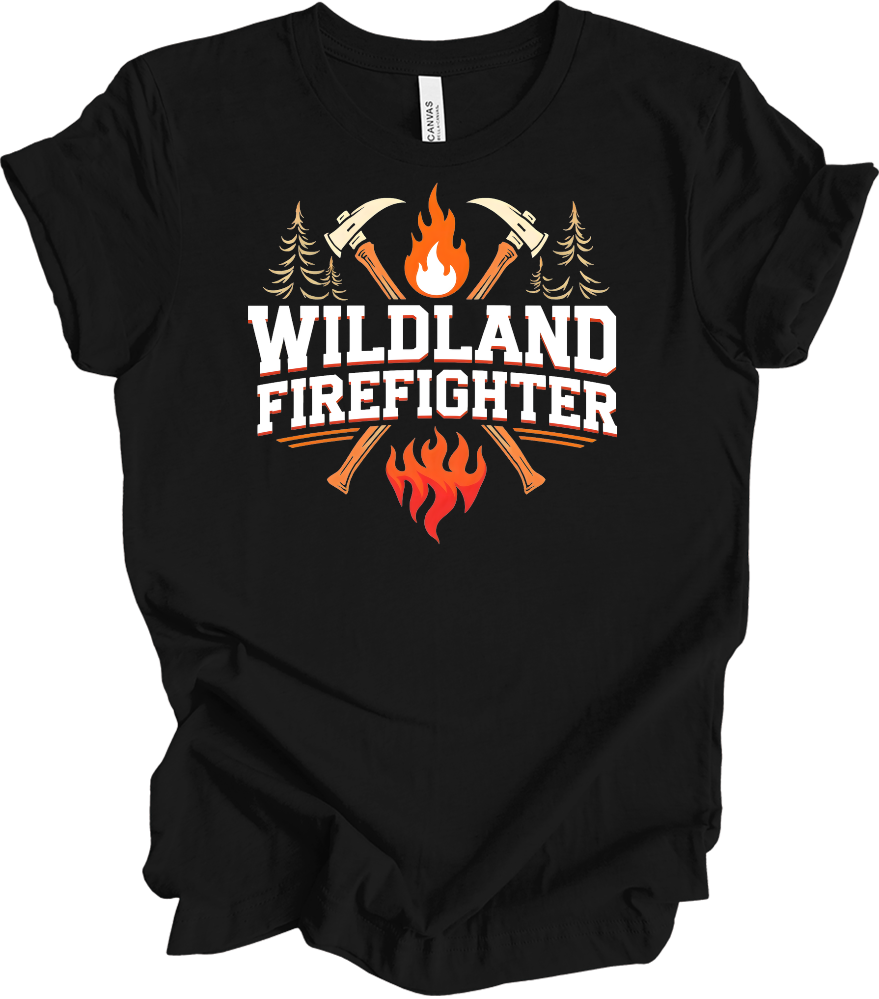 Wildland Firefighter T-Shirt in Black