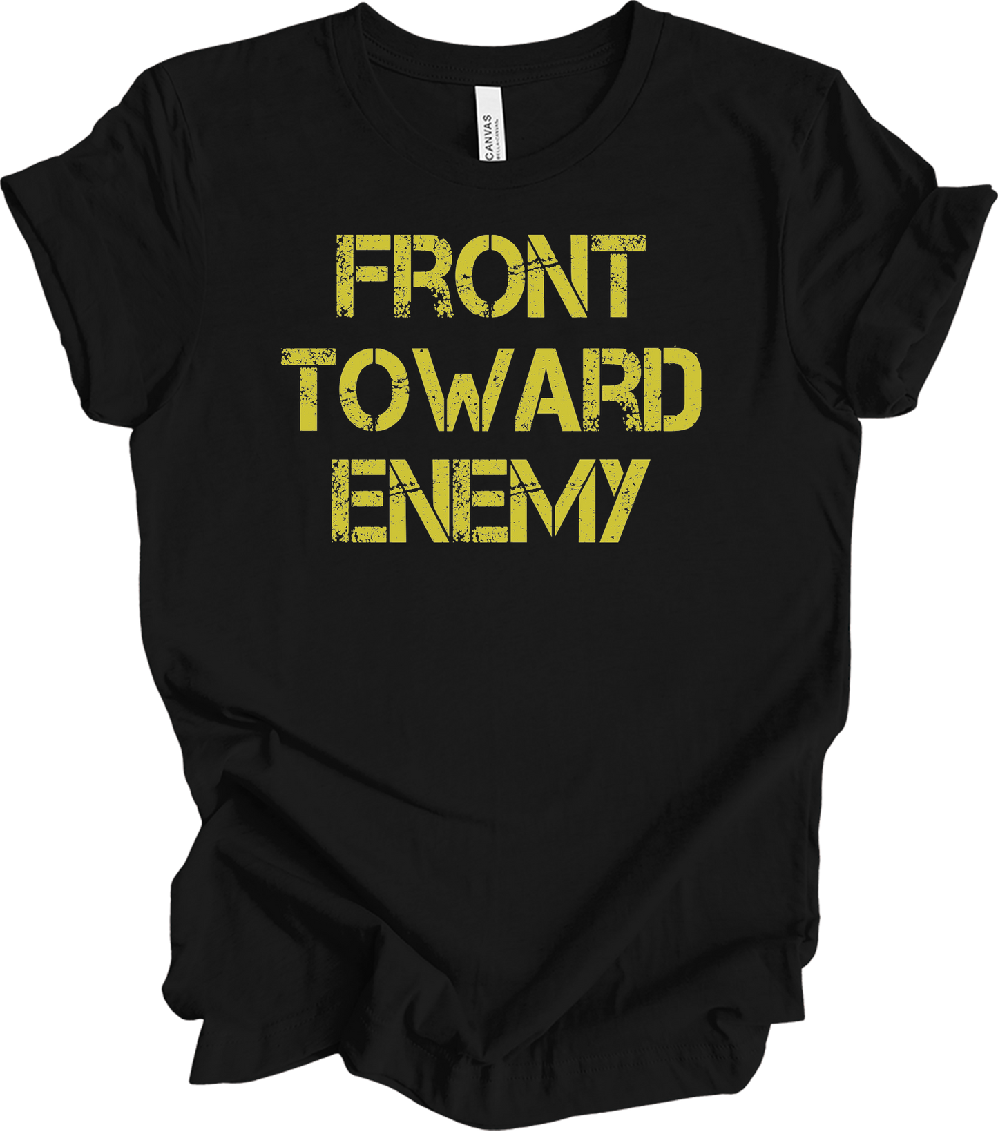 Front Toward Enemy T-Shirt in Black