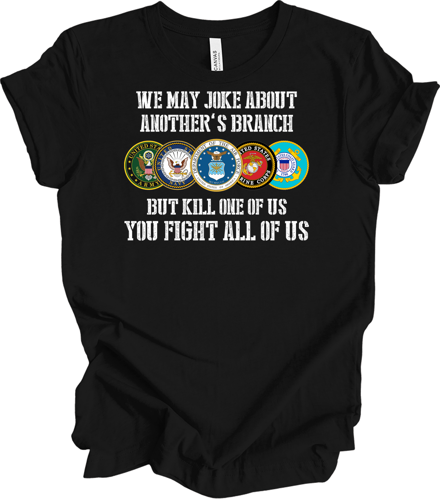 US Military Unity T-Shirt in Black