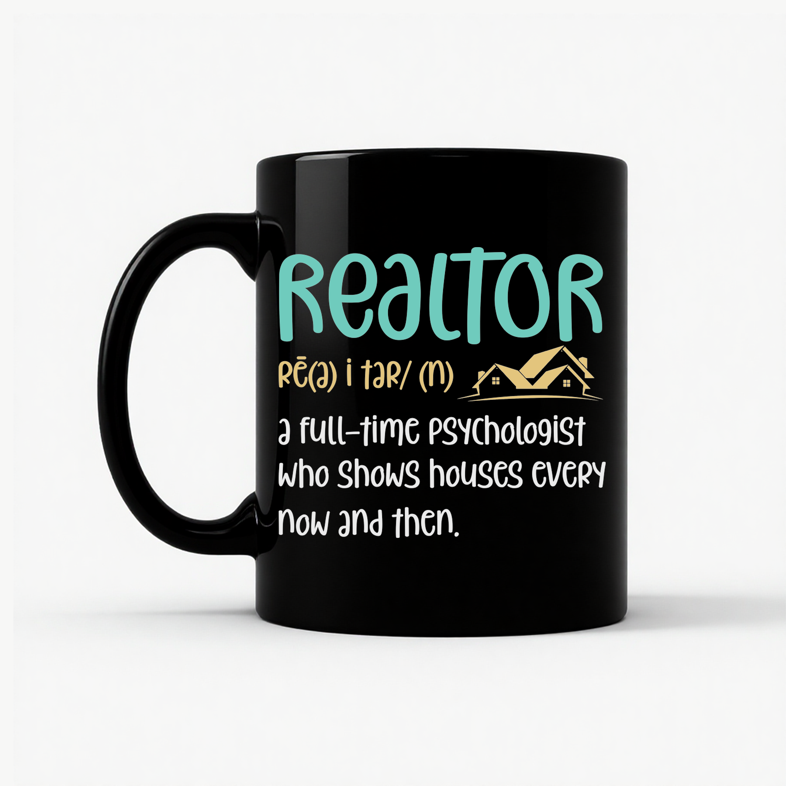 Funny Realtor Definition Mug in Black