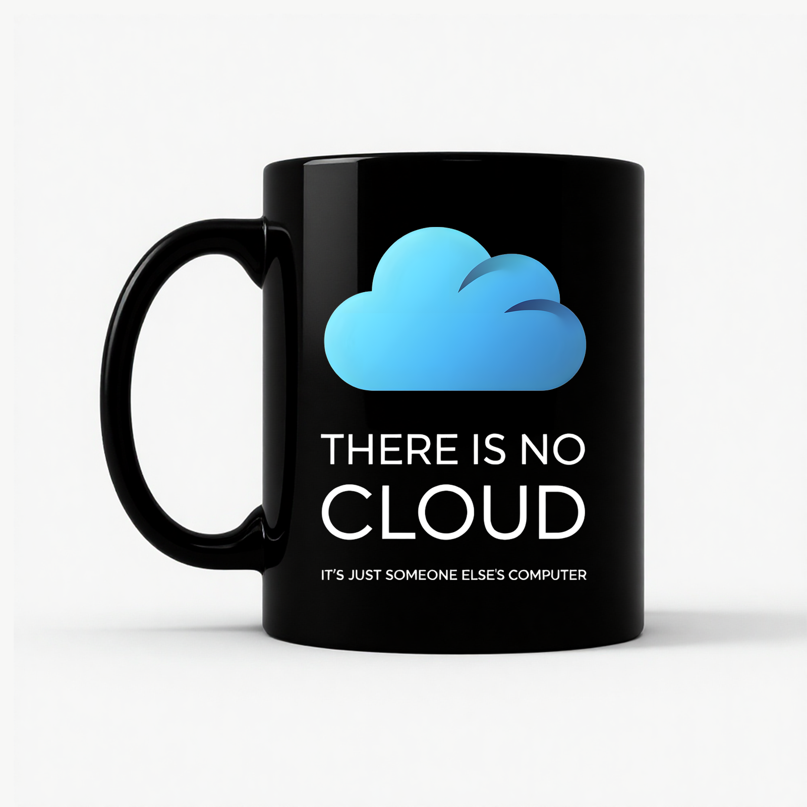 There Is No Cloud Mug in Black