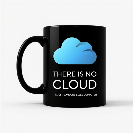 There Is No Cloud Mug in Black