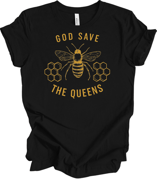 God Save the Queens T-Shirt in Black