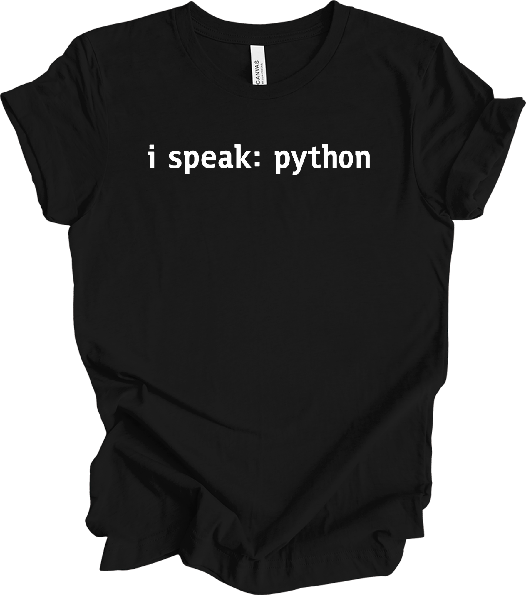 I'm Speaking: Python for Programmers T-Shirt in Black