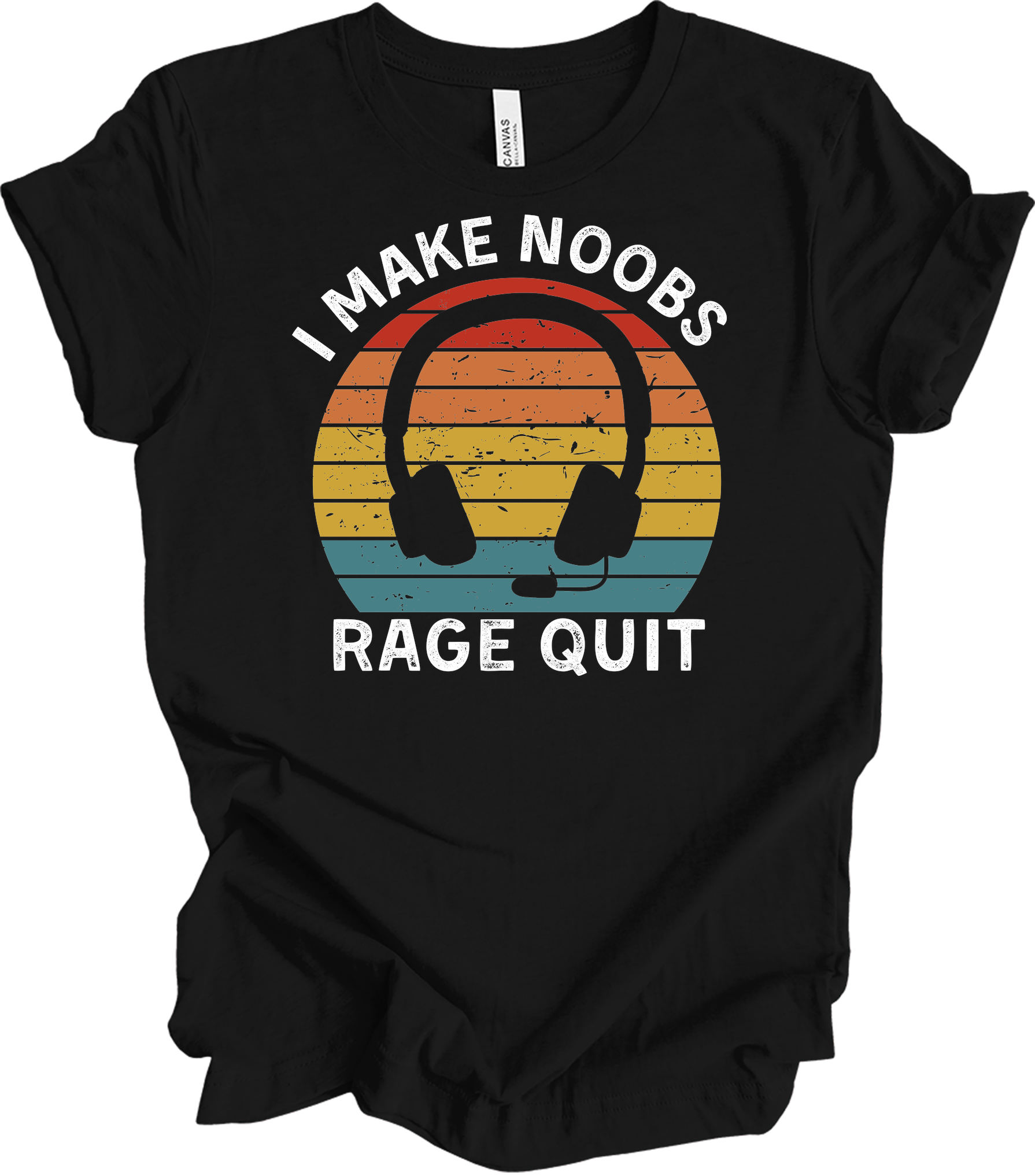 I Make Noobs Rage Quit T-Shirt in Black
