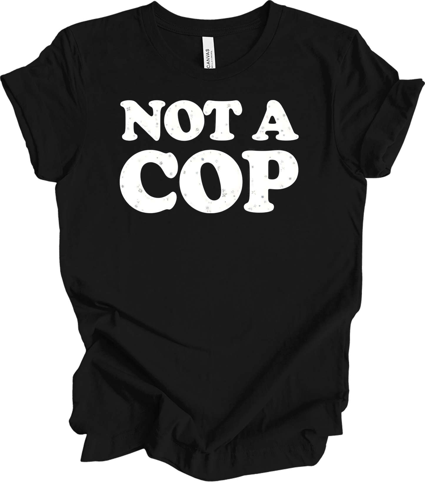 Funny 'Not A Cop' - Upstate NY Noco T-Shirt in Black
