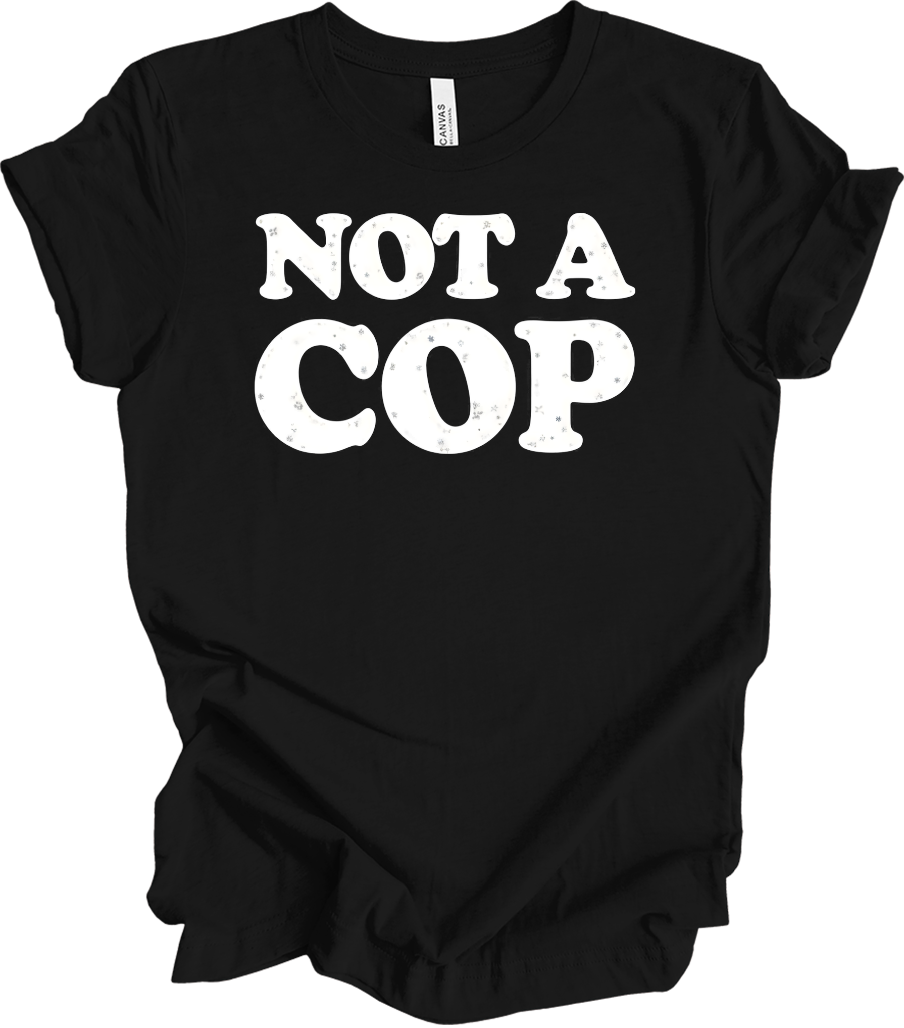 Funny 'Not A Cop' - Upstate NY Noco T-Shirt in Black