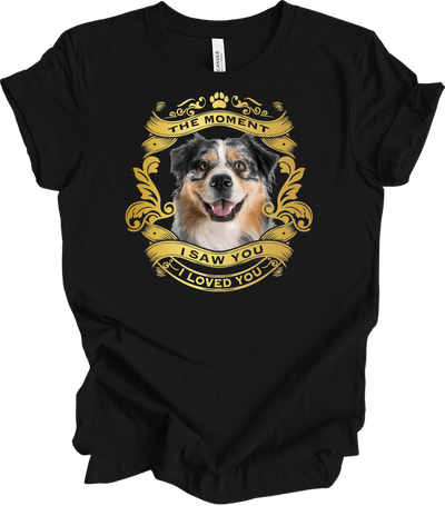 Australian Shepherd Love T-Shirt in Black