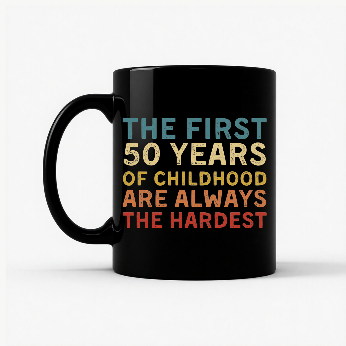 50 Years of Childhood Mug in Black